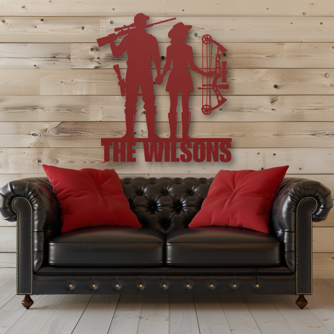 Couples Who Hunt Together Metal Sign