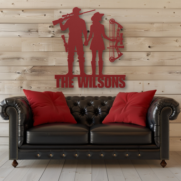 Couples Who Hunt Together Metal Sign