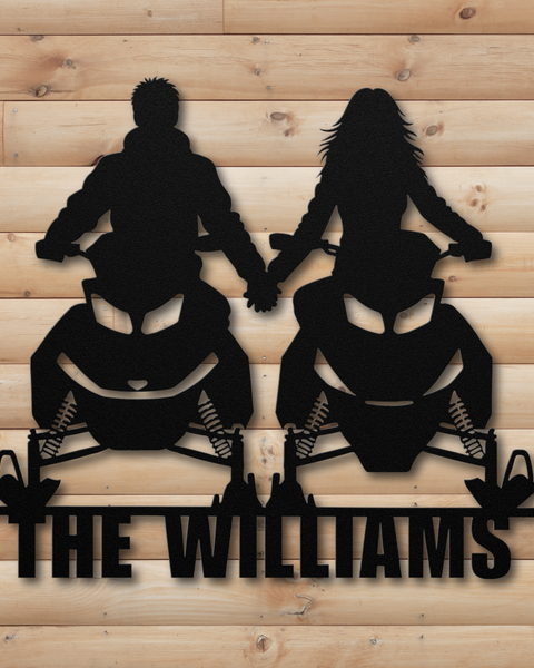 "COUPLES WHO RIDE" SIGN