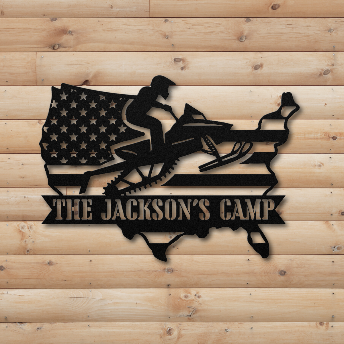 "AMERICAN SLED HEAD" SIGN