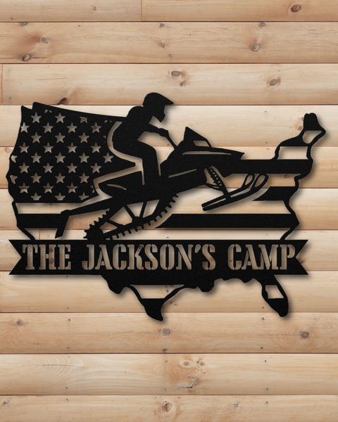 "AMERICAN SLED HEAD" SIGN