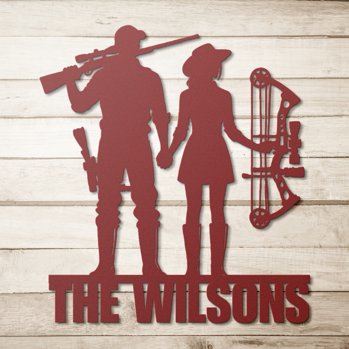 Couples Who Hunt Together Metal Sign