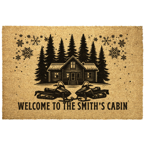 Custom Snowmobile Cabin Outdoor Doormat