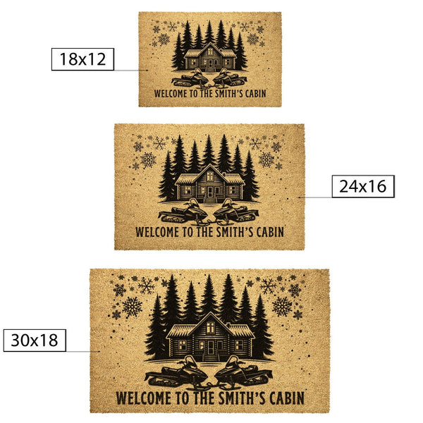 Custom Snowmobile Cabin Outdoor Doormat