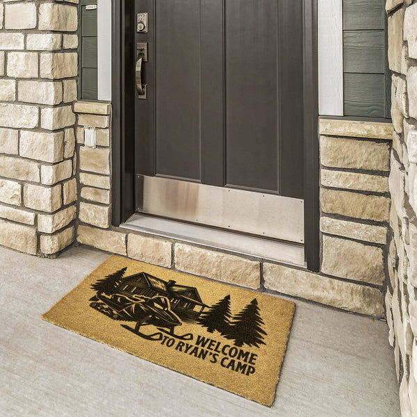 Custom Welcome to Camp Outdoor Door Mat