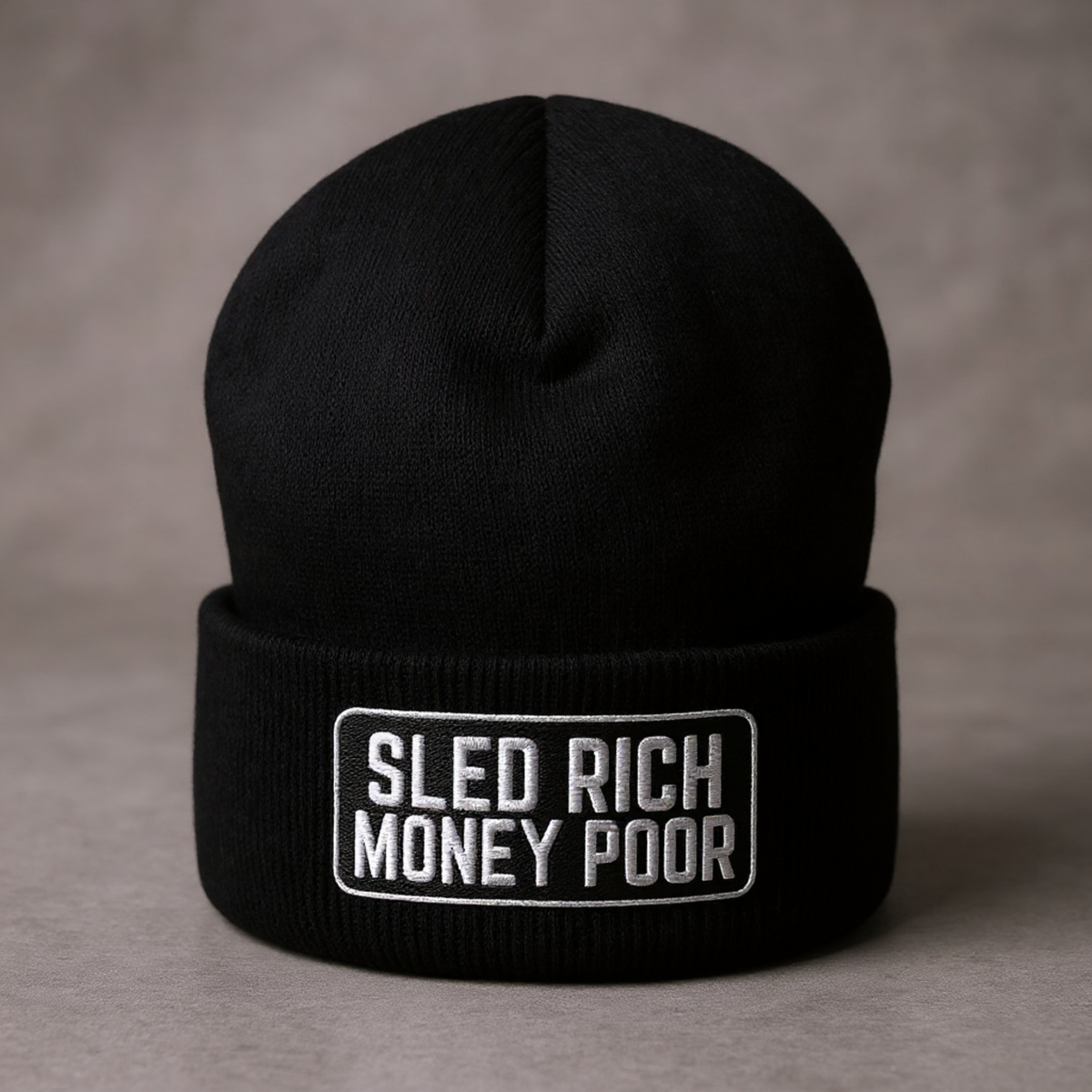 "SLED RICH" CUFFED BEANIE