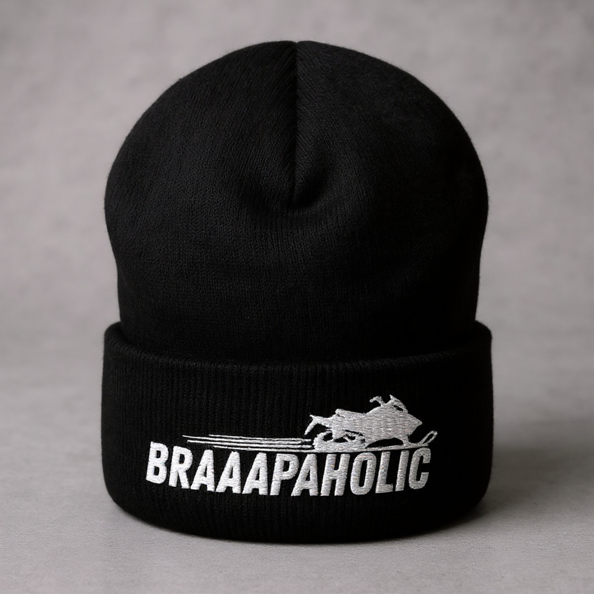 "BRAAAPAHOLIC" BEANIE
