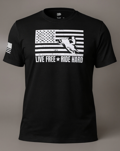 "LIVE FREE & RIDE" T-SHIRT