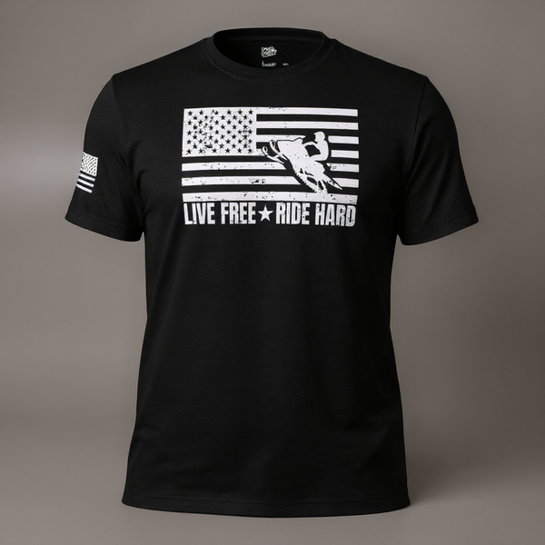 "LIVE FREE & RIDE" T-SHIRT