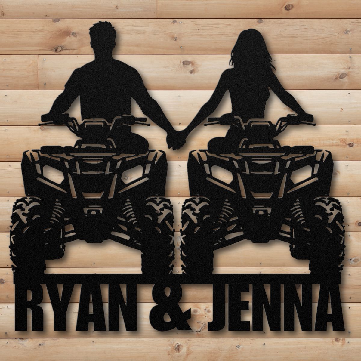 "COUPLES WHO ATV" SIGN