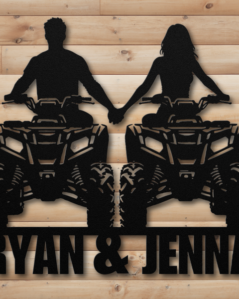 "COUPLES WHO ATV" SIGN