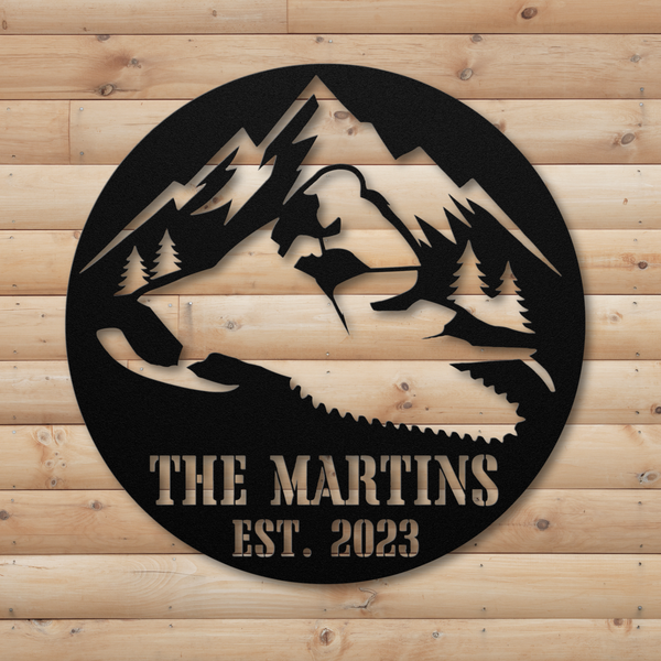 "MOUNTAIN CAMP" SIGN