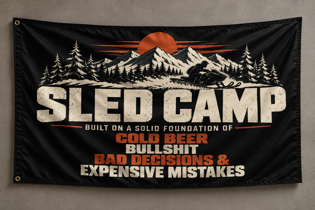 "Sled Camp Foundation" Banner