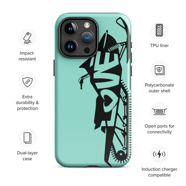 Mint Sled Love Tough Case for iPhone®